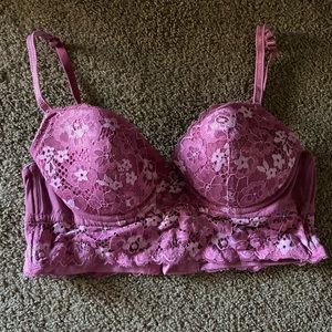 Pink Laced Bra